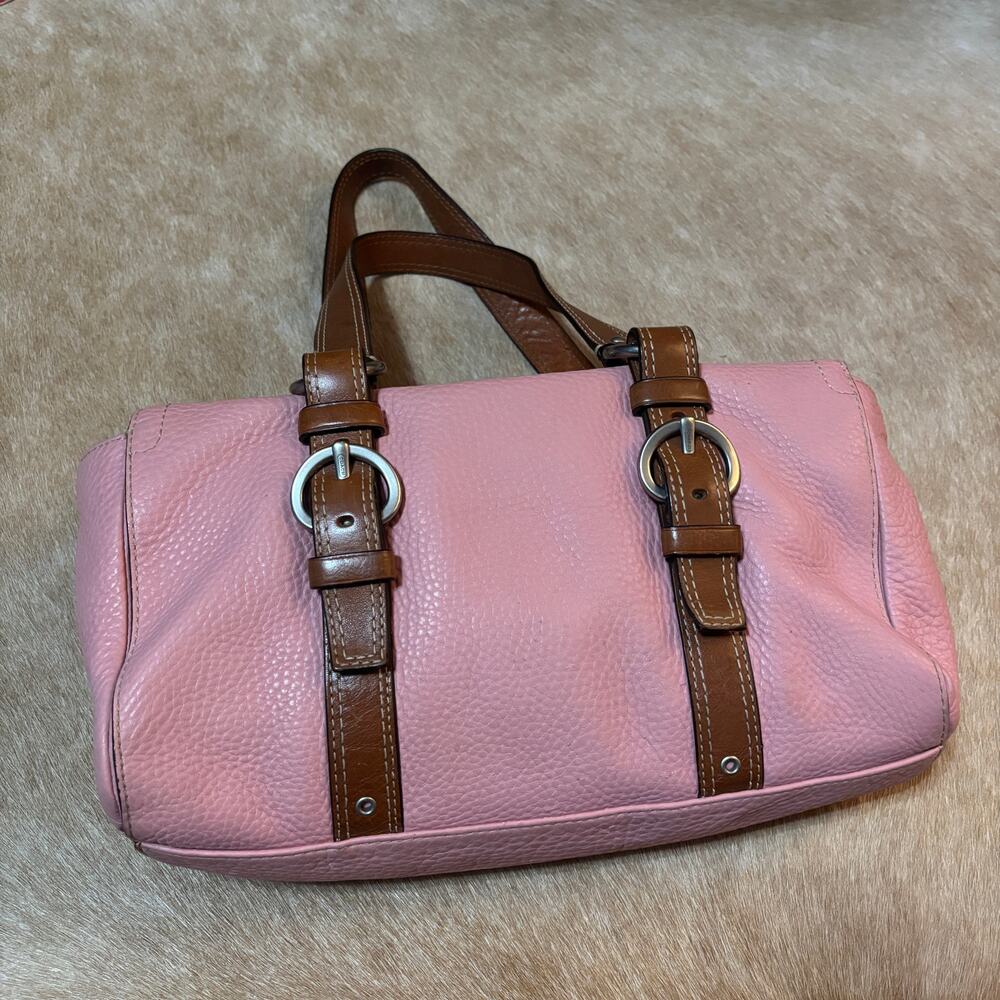 Coach Pebbled Pink Chelsea Satchel 10887